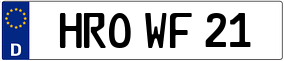 Trailer License Plate
